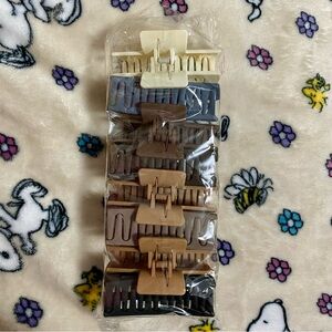 NWT Set of Hair Clips in Neutral Tones
